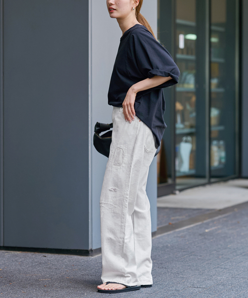 FRAMeWORK（フレームワーク）の「JOHNBULL/ジョンブル 10ozホワイトデニムHW（デニムパンツ・レディース・ホワイト・MEDIUM/SMALL）」の13枚目の写真