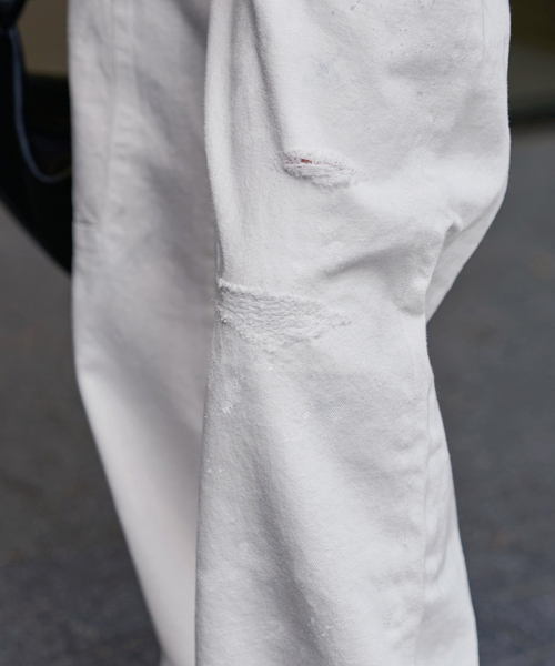 FRAMeWORK（フレームワーク）の「JOHNBULL/ジョンブル 10ozホワイトデニムHW（デニムパンツ・レディース・ホワイト・MEDIUM/SMALL）」の8枚目の写真