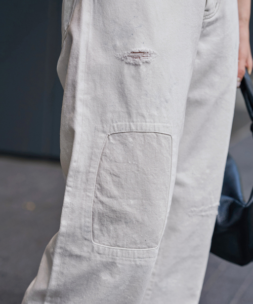 FRAMeWORK（フレームワーク）の「JOHNBULL/ジョンブル 10ozホワイトデニムHW（デニムパンツ・レディース・ホワイト・MEDIUM/SMALL）」の7枚目の写真
