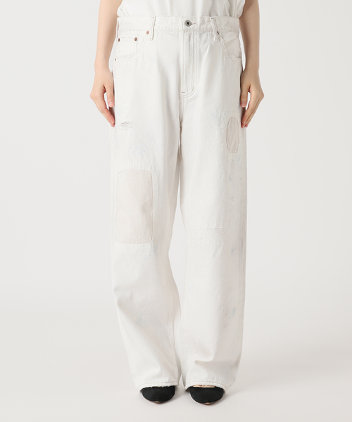 FRAMeWORK（フレームワーク）の「JOHNBULL/ジョンブル 10ozホワイトデニムHW（デニムパンツ・レディース・ホワイト・MEDIUM/SMALL）」の2枚目の写真