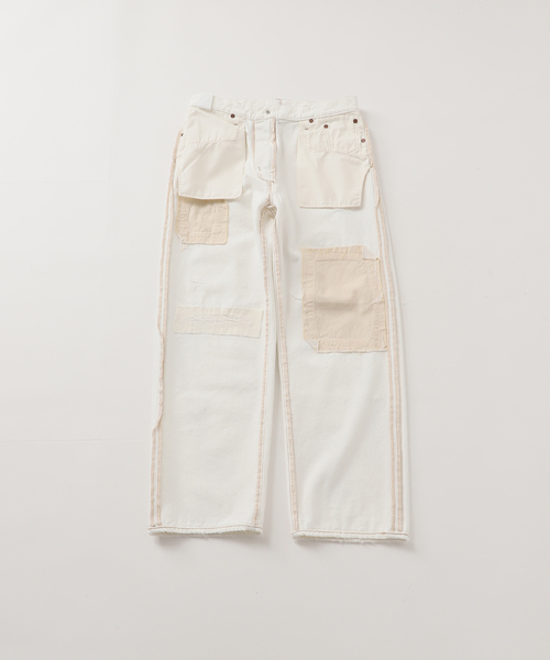 FRAMeWORK（フレームワーク）の「JOHNBULL/ジョンブル 10ozホワイトデニムHW（デニムパンツ・レディース・ホワイト・MEDIUM/SMALL）」の17枚目の写真