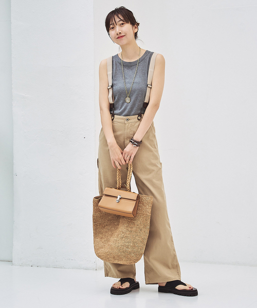 Plage テレコタンクトップ（ブラックホワイトセット） plage（プラージュ）の「テレコ タンク（タンクトップ）」 - WEAR
