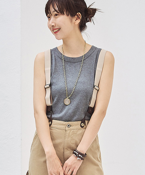 Plage テレコタンクトップ（ブラックホワイトセット） plage（プラージュ）の「テレコ タンク（タンクトップ）」 - WEAR