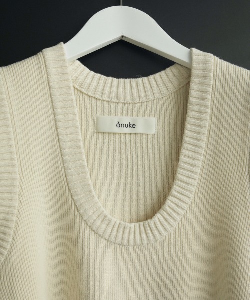 anuke(アンヌーク)の「anuke Round Knit Vest ラウンドニットベスト/62420513(ベスト・レディース・キナリ・ONE SIZE)」の11枚目の写真