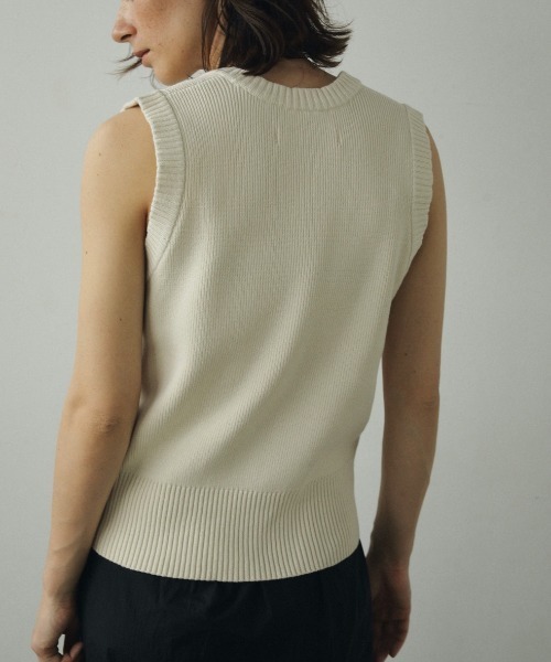 anuke(アンヌーク)の「anuke Round Knit Vest ラウンドニットベスト/62420513(ベスト・レディース・キナリ・ONE SIZE)」の5枚目の写真