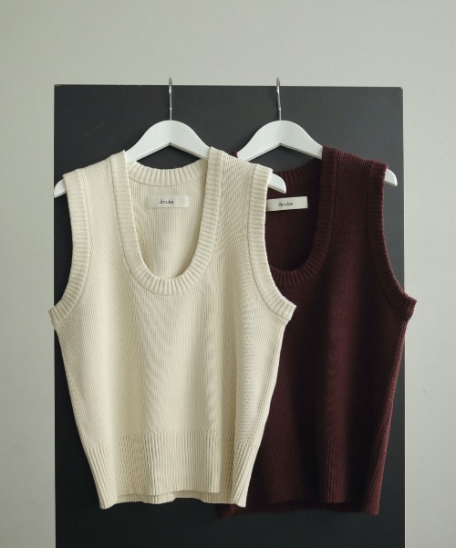 anuke(アンヌーク)の「anuke Round Knit Vest ラウンドニットベスト/62420513(ベスト・レディース・キナリ・ONE SIZE)」の9枚目の写真