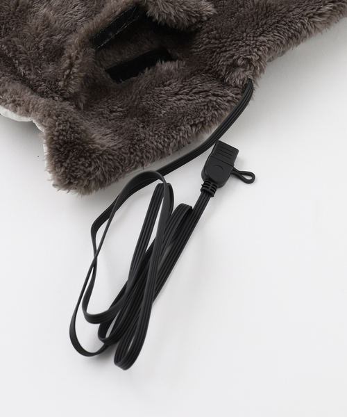 journal standard Furniture （ジャーナルスタンダードファニチャー）の「USB BLANKET LINEPATCH　洗える USB ブランケット（ブランケット・レディース・ベージュ/チャコールグレー・FREE）」の21枚目の写真