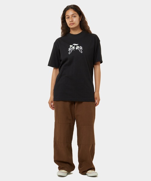 HUF（ハフ）の「SONG TEE  / HUF ハフ 半袖プリント Tシャツ（Tシャツ/カットソー・メンズ・プラム/ストーン/ブラック・X-LARGE/LARGE/MEDIUM/SMALL/XX-LARGE）」の12枚目の写真