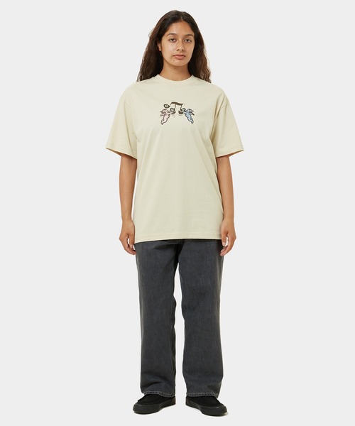 HUF（ハフ）の「SONG TEE  / HUF ハフ 半袖プリント Tシャツ（Tシャツ/カットソー・メンズ・プラム/ストーン/ブラック・X-LARGE/LARGE/MEDIUM/SMALL/XX-LARGE）」の14枚目の写真