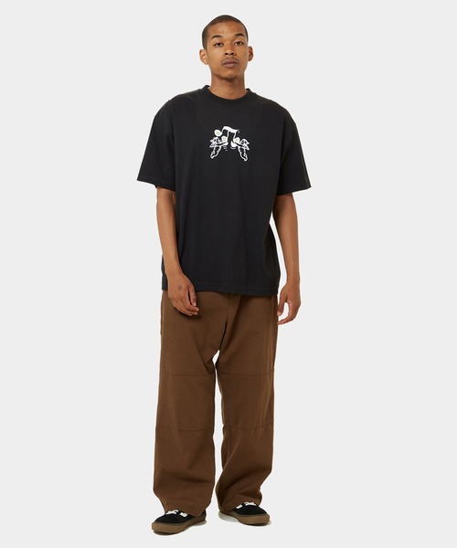 HUF（ハフ）の「SONG TEE  / HUF ハフ 半袖プリント Tシャツ（Tシャツ/カットソー・メンズ・プラム/ストーン/ブラック・X-LARGE/LARGE/MEDIUM/SMALL/XX-LARGE）」の13枚目の写真