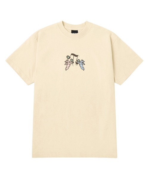 HUF（ハフ）の「SONG TEE  / HUF ハフ 半袖プリント Tシャツ（Tシャツ/カットソー・メンズ・プラム/ストーン/ブラック・X-LARGE/LARGE/MEDIUM/SMALL/XX-LARGE）」の16枚目の写真