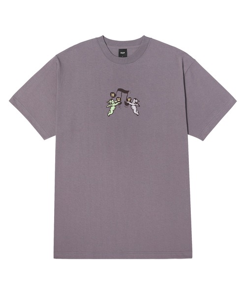 HUF（ハフ）の「SONG TEE  / HUF ハフ 半袖プリント Tシャツ（Tシャツ/カットソー・メンズ・プラム/ストーン/ブラック・X-LARGE/LARGE/MEDIUM/SMALL/XX-LARGE）」の18枚目の写真