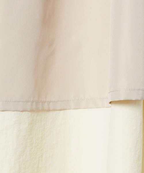 ROPE' PICNIC(ロペピクニック)の「サイドラインナイロンギャザースカート/撥水加工(スカート・レディース・チャコールグレー/キナリ・38)」の12枚目の写真