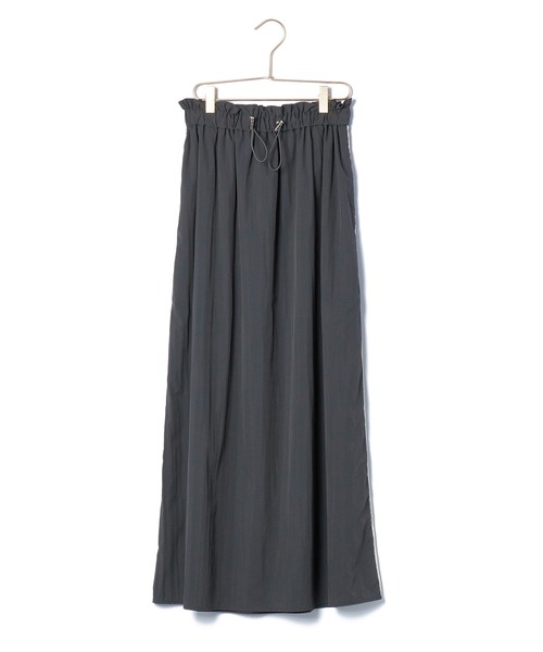 ROPE' PICNIC(ロペピクニック)の「サイドラインナイロンギャザースカート/撥水加工(スカート・レディース・チャコールグレー/キナリ・38)」の13枚目の写真