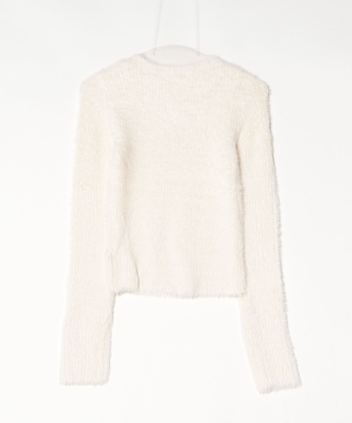 E&C closet…(イーアンドシークローゼット)の「シャギークルーネックプルオーバー(ニット/セーター・レディース・グレイッシュベージュ/アイボリー/グレー/ブラック・FREE)」の10枚目の写真