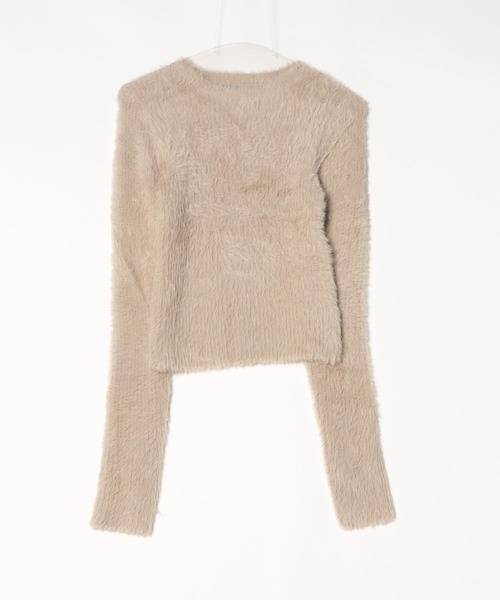 E&C closet…(イーアンドシークローゼット)の「シャギークルーネックプルオーバー(ニット/セーター・レディース・グレイッシュベージュ/アイボリー/グレー/ブラック・FREE)」の14枚目の写真