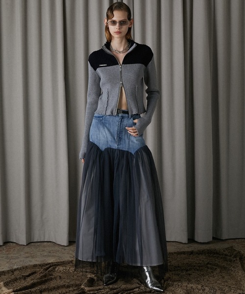 PRANK PROJECT(プランクプロジェクト)の「リブドライバーズニット / Rib Drivers Knit(ニット/セーター・レディース・ネイビー/ブラウン/ブラック・FREE)」の10枚目の写真