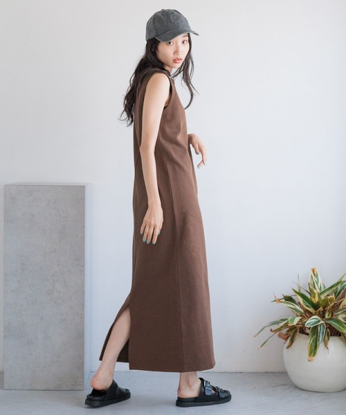 LOWRYS FARM（ローリーズファーム）の「サカリバノースリーブワンピース　140129（ワンピース・レディース・ブラック/ブラウン/アイボリー・FREE）」の8枚目の写真