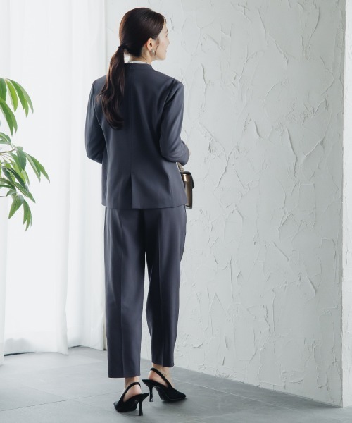セール】小さいサイズ 【レディーススーツ】パンツスーツ2点セット