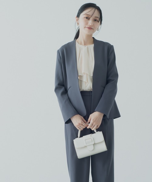 セール】小さいサイズ 【レディーススーツ】パンツスーツ2点セット