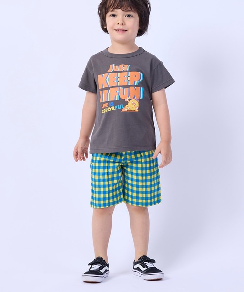 DILASH(ディラッシュ)の「チェック柄パンツ(その他パンツ・キッズ・イエロー/ミント・110/90/100/130/140/80/120)」の2枚目の写真