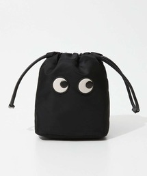 美品★中古　GIRLIE STUFF ブラックポーチ AH ロゴ・ガーリー・スタッフ・ポーチ | Anya Hindmarch JP