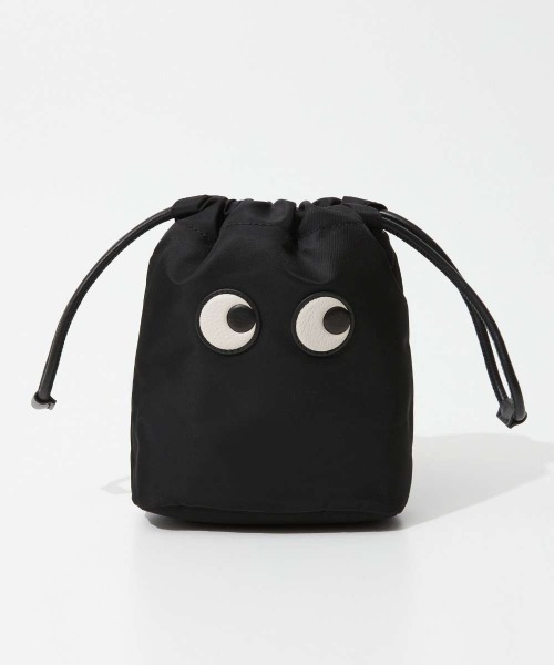 ANYA HINDMARCH ポーチ ルースポケット ハスキー犬 グレー ANYA HINDMARCH ポーチ ルースポケット ハスキー犬 グレー