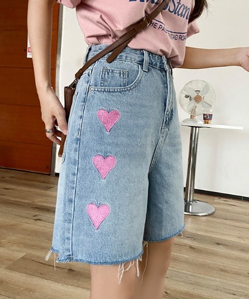 デニムティアーズ ハーフパンツ ピンク Mサイズ デニムティアーズ