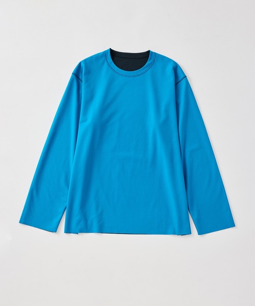 ADAM ET ROPE'(アダムエロペ)の「《定番》ハイゲージ シャンブレー リバーシブル ロングスリーブ Tシャツ / ロングシーズン着用可能 / ユニセックス(Tシャツ/カットソー・メンズ・ベージュ系その他2/ダークブラウン/ネイビー/グリーン/ブラック・L/M)」の15枚目の写真