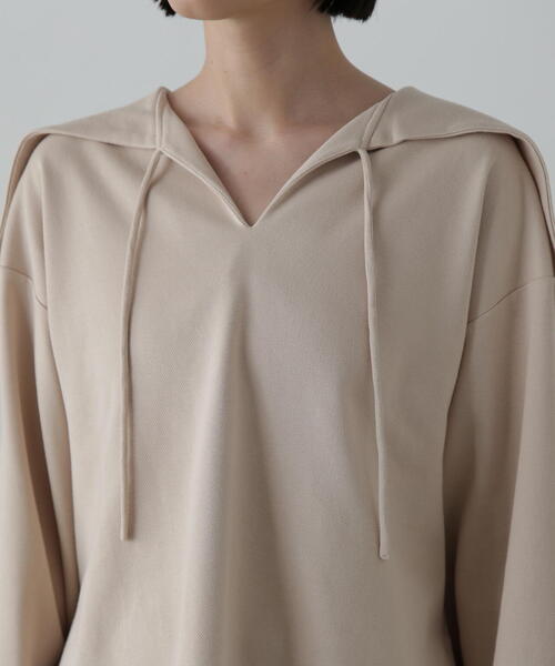 N.（N. Natural Beauty Basic）（エヌエヌナチュラルビューティーベーシック）の「◆裏毛メキシカンパーカー（パーカー・レディース・ベージュ/ネイビー・MEDIUM）」の15枚目の写真