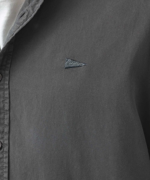 BAYFLOW（ベイフロー）の「ワンポイント刺繍レギュラー長袖シャツ（シャツ/ブラウス・メンズ・オレンジ/チャコールグレー/ホワイト/グリーン・MEDIUM/LARGE）」の6枚目の写真