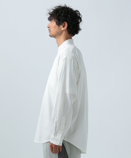 BAYFLOW（ベイフロー）の「ワンポイント刺繍レギュラー長袖シャツ（シャツ/ブラウス・メンズ・オレンジ/チャコールグレー/ホワイト/グリーン・MEDIUM/LARGE）」の13枚目の写真