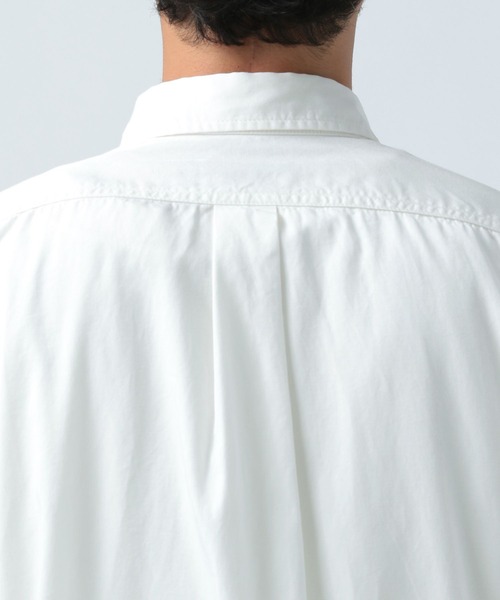 BAYFLOW（ベイフロー）の「ワンポイント刺繍レギュラー長袖シャツ（シャツ/ブラウス・メンズ・オレンジ/チャコールグレー/ホワイト/グリーン・MEDIUM/LARGE）」の10枚目の写真