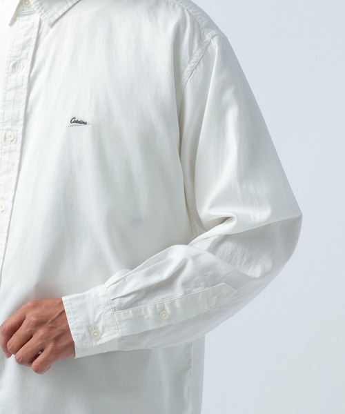 BAYFLOW（ベイフロー）の「ワンポイント刺繍レギュラー長袖シャツ（シャツ/ブラウス・メンズ・オレンジ/チャコールグレー/ホワイト/グリーン・MEDIUM/LARGE）」の9枚目の写真