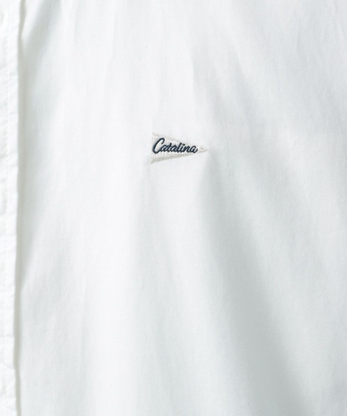 BAYFLOW（ベイフロー）の「ワンポイント刺繍レギュラー長袖シャツ（シャツ/ブラウス・メンズ・オレンジ/チャコールグレー/ホワイト/グリーン・MEDIUM/LARGE）」の7枚目の写真