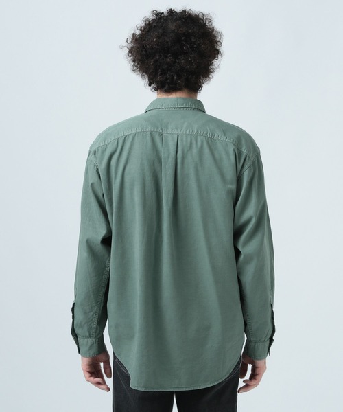 BAYFLOW（ベイフロー）の「ワンポイント刺繍レギュラー長袖シャツ（シャツ/ブラウス・メンズ・オレンジ/チャコールグレー/ホワイト/グリーン・MEDIUM/LARGE）」の21枚目の写真