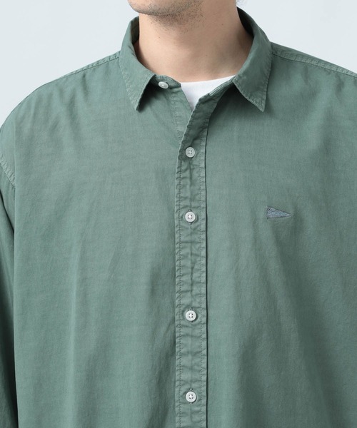 BAYFLOW（ベイフロー）の「ワンポイント刺繍レギュラー長袖シャツ（シャツ/ブラウス・メンズ・オレンジ/チャコールグレー/ホワイト/グリーン・MEDIUM/LARGE）」の22枚目の写真