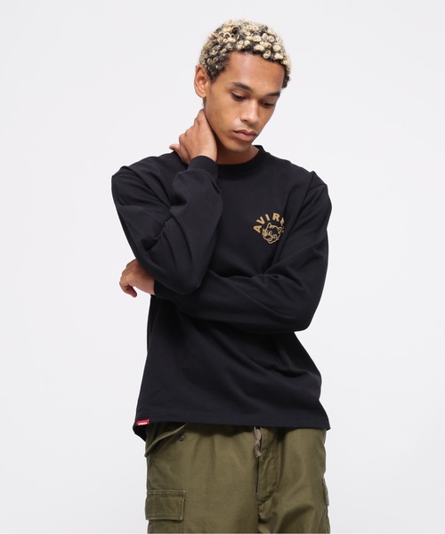 AVIREX(アヴィレックス)の「《WEB&DEPOT限定》TOMCAT LONGSLEEVE T-SHIRT / トムキャット 長袖Tシャツ / AVIREX / アヴィレックス(Tシャツ/カットソー・メンズ・マスタード/ホワイト/レンガ/ブラック・MEDIUM/LARGE/X-LARGE/XX-LARGE)」の16枚目の写真