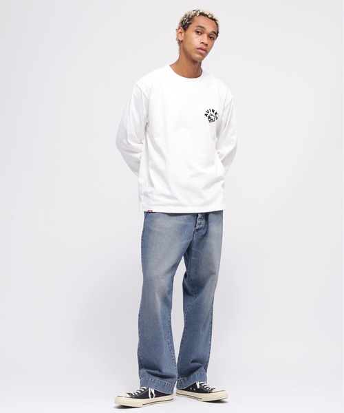 AVIREX(アヴィレックス)の「《WEB&DEPOT限定》TOMCAT LONGSLEEVE T-SHIRT / トムキャット 長袖Tシャツ / AVIREX / アヴィレックス(Tシャツ/カットソー・メンズ・マスタード/ホワイト/レンガ/ブラック・MEDIUM/LARGE/X-LARGE/XX-LARGE)」の8枚目の写真