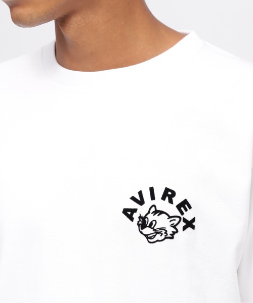 AVIREX(アヴィレックス)の「《WEB&DEPOT限定》TOMCAT LONGSLEEVE T-SHIRT / トムキャット 長袖Tシャツ / AVIREX / アヴィレックス(Tシャツ/カットソー・メンズ・マスタード/ホワイト/レンガ/ブラック・MEDIUM/LARGE/X-LARGE/XX-LARGE)」の11枚目の写真