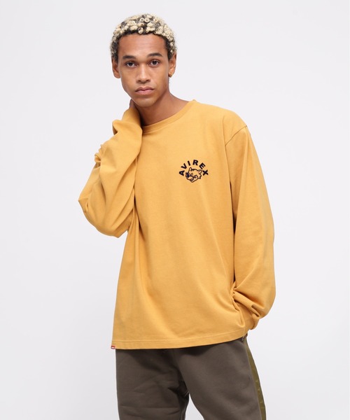 AVIREX(アヴィレックス)の「《WEB&DEPOT限定》TOMCAT LONGSLEEVE T-SHIRT / トムキャット 長袖Tシャツ / AVIREX / アヴィレックス(Tシャツ/カットソー・メンズ・マスタード/ホワイト/レンガ/ブラック・MEDIUM/LARGE/X-LARGE/XX-LARGE)」の20枚目の写真