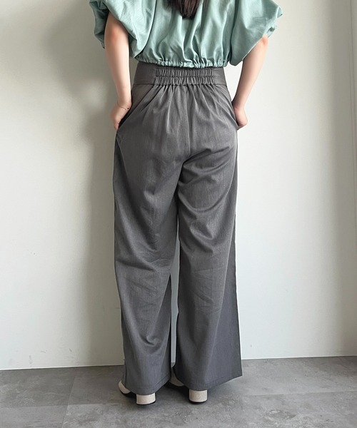 apres jour（アプレジュール）の「【apres jour mimi】2WAYウエスト折り返しパンツ【ZOZOTOWN限定アイテム】（スラックス・レディース・ベージュ/チャコールグレー・フリー/X-LARGE）」の18枚目の写真