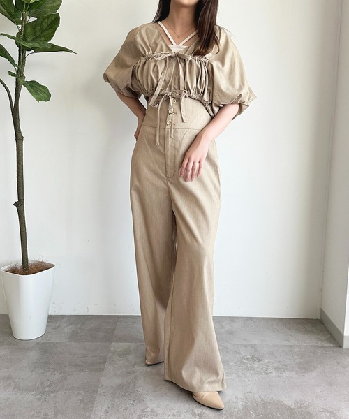 apres jour（アプレジュール）の「【apres jour mimi】2WAYウエスト折り返しパンツ【ZOZOTOWN限定アイテム】（スラックス・レディース・ベージュ/チャコールグレー・フリー/X-LARGE）」の12枚目の写真