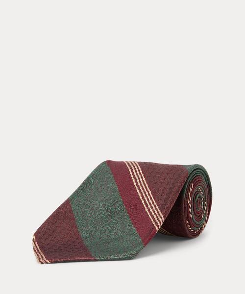 新品*RRL*ハンドメイド チェック シルク ネクタイ *ダブルアールエル