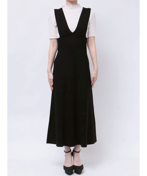 RESEXXY（リゼクシー）の「コルセットフレアニットジャンスカ（ジャンパースカート・レディース・ピンク/ブラック/アイボリー・FREE）」の20枚目の写真