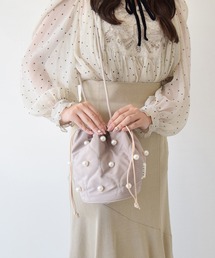 【COLDE】キルティングパール巾着ショルダーバッグ(846552)