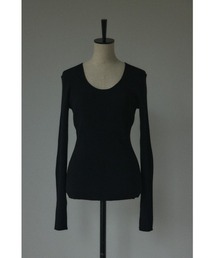 BLACK BY MOUSSY | washable round neck tops(ウォッシャブルラウンドネックトップス)(ニット/セーター)