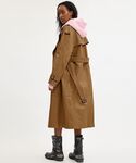 COACH（コーチ）の「レザー ダブル ブレステッド トレンチ コート