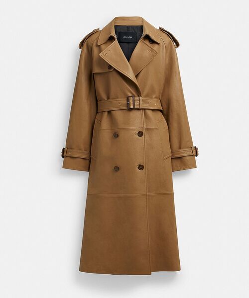 coach ベージュ トレンチコート 中古・古着通販】COACH (コーチ) トレンチコート ベージュ サイズ:MP