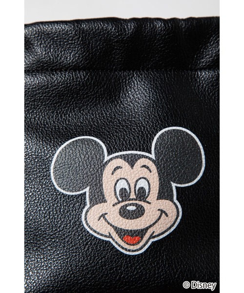 Disney / DRAWSTRING BAG(ミッキー)【WCJ-QU-115BLK01】
